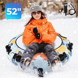 52寸耐寒重型充气雪橇-蓝色 52 Inch Inflatable Snow Sled with Cold-Resistant and Heavy-Duty Material-Blue