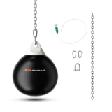 21英寸可调节金属链水沙袋-黑色 21 Inch Water Punching Bag with Adjustable Metal Chain-Black