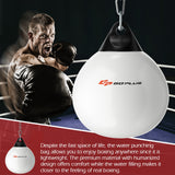 21寸可调节金属链水沙袋-白色 21 Inch Water Punching Bag with Adjustable Metal Chain-White