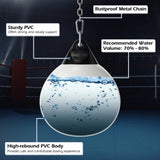 21寸可调节金属链水沙袋-白色 21 Inch Water Punching Bag with Adjustable Metal Chain-White