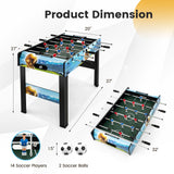 37 英寸迷你足球桌，带记分器和可拆卸桌腿 37 Inch Mini Foosball Table with Score Keeper and Removable Legs