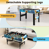 37 英寸迷你足球桌，带记分器和可拆卸桌腿 37 Inch Mini Foosball Table with Score Keeper and Removable Legs