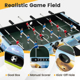 37 英寸迷你足球桌，带记分器和可拆卸桌腿 37 Inch Mini Foosball Table with Score Keeper and Removable Legs