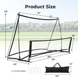 二合一便携式足球篮板网带手提包 2-in-1 Portable Soccer Rebounder Net with Carrying Bag