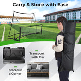 二合一便携式足球篮板网带手提包 2-in-1 Portable Soccer Rebounder Net with Carrying Bag