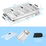 2合1温控电热托盘 2 in 1 Electric Warming Tray with Temperature Control