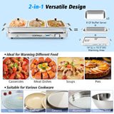 2合1温控电热托盘 2 in 1 Electric Warming Tray with Temperature Control