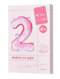 Numbuzin No.2 Water Collagen 65% Voluming Mask 4pcs