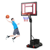 快速调节高度的便携式篮球框，带防碎篮板 Quickly Height Adjustable Portable Basketball Hoop with Shatterproof Backboard