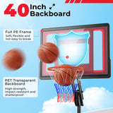 快速调节高度的便携式篮球框，带防碎篮板 Quickly Height Adjustable Portable Basketball Hoop with Shatterproof Backboard