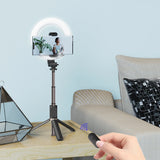 Yesido SF12补光灯蓝牙遥控自拍杆三角架(高42cm) Wireless Ring Light Selfie Stick Tripod