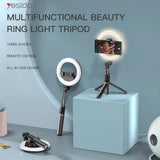 Yesido SF12补光灯蓝牙遥控自拍杆三角架(高42cm) Wireless Ring Light Selfie Stick Tripod