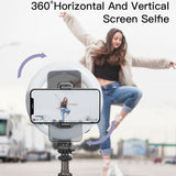 Yesido SF12补光灯蓝牙遥控自拍杆三角架(高42cm) Wireless Ring Light Selfie Stick Tripod