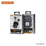 Azeada PD-BT117零度无线耳机 黑色/白色 Zero TWS Bluetooth 5.2 Earbuds