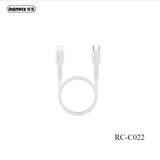 REMAX睿量 C022 C-L快充数据线 白色 Ledy 0.3M Type-C to Lighting Cable 20W