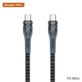 Azeada PD-B89a乐透C-C快充数据线 Lotto Type-C To Type-C Cable 65W 1.3M