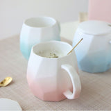 Gradient 3-color ceramic mug 420ml