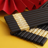 Jinfu 10 Pairs Alloy Chopsticks Queen