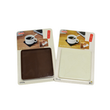 Simple square coaster [brown, white] insulation coaster silicone non-slip pad heat insulation pad