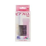 日本 PIAFLOSS 耳洞清洁护理套装 玫瑰味 线60根入+护理液 60pcs 粉色