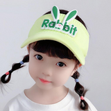 韩版 儿童 超萌3D兔子 空顶防晒帽