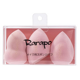Rarapo 3D立体型密着感化妆海绵蛋套组 3入 粉色
