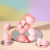 Rarapo 3D立体型密着感化妆海绵蛋套组 3入 粉色