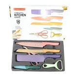 小麦秸秆刀具六件套+菜板 Knife+Scissors+Chopping Board Set