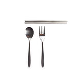 筷+叉+勺 不锈钢三件套 Spoon,Fork & Chopsticks Set  外盒多色混发