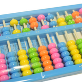 梦幻五色彩珠算盘 13档7珠算盘 学生算盘