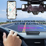 汽车后视镜手机支架 灵活旋转多功能360°可伸缩手机支架 汽车用手机支架