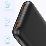 Aukey 10000mAh power bank black