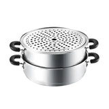 蒸兴旺 30cm组合盖不锈钢蒸锅 电磁炉适用 2款选 3-tier S/S Steamer Pot