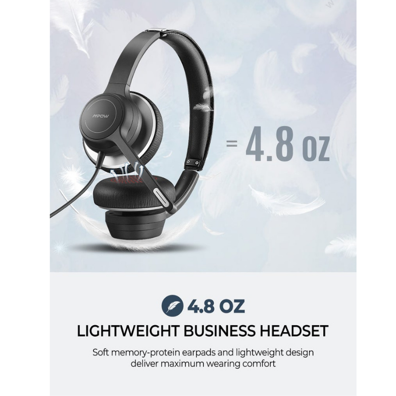 Wired Computer Headset With Mpow Hc6 Model Bh328a Mpow Wired