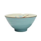 [Multi-color mixed hair] Tianshun flower language ceramic in-glaze flower petal bowl and dish 1 piece 