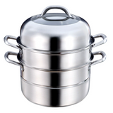 不锈钢三层蒸锅 2款选 3-tier S/S Steamer Pot