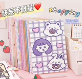 Ins Internet celebrity cartoon creative A5 car line book with a variety of mixed hair