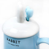 兔耳朵陶瓷杯系列 带勺子