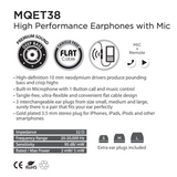 Aero Fones 入耳式高性能带麦耳机 MQET38