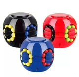 汉堡魔方益智减压男女孩手指陀螺旋转小魔豆幼儿园礼物儿童玩具  混发
