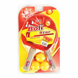 Boli Star 升级版 9007款乒乓球套装 (球拍x2|球x3)