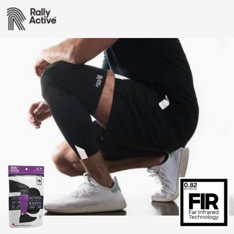 Rally Active 活性炭竹纤维护腿套 黑色