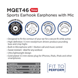Aero Fones 挂耳式防汗运动带麦耳机 MQET46 Sports Earhook Earphones w/Mic