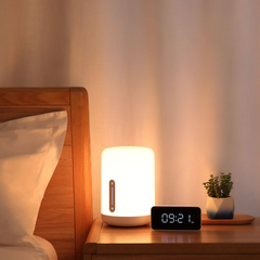 原创 Xiaomi Mi 床头灯 2 智能 LED 夜灯 可调光 多彩 睡眠台灯 mi米家智能床头灯二代色温亮度自由调节国际版Bedside Lamp 2 EU Global