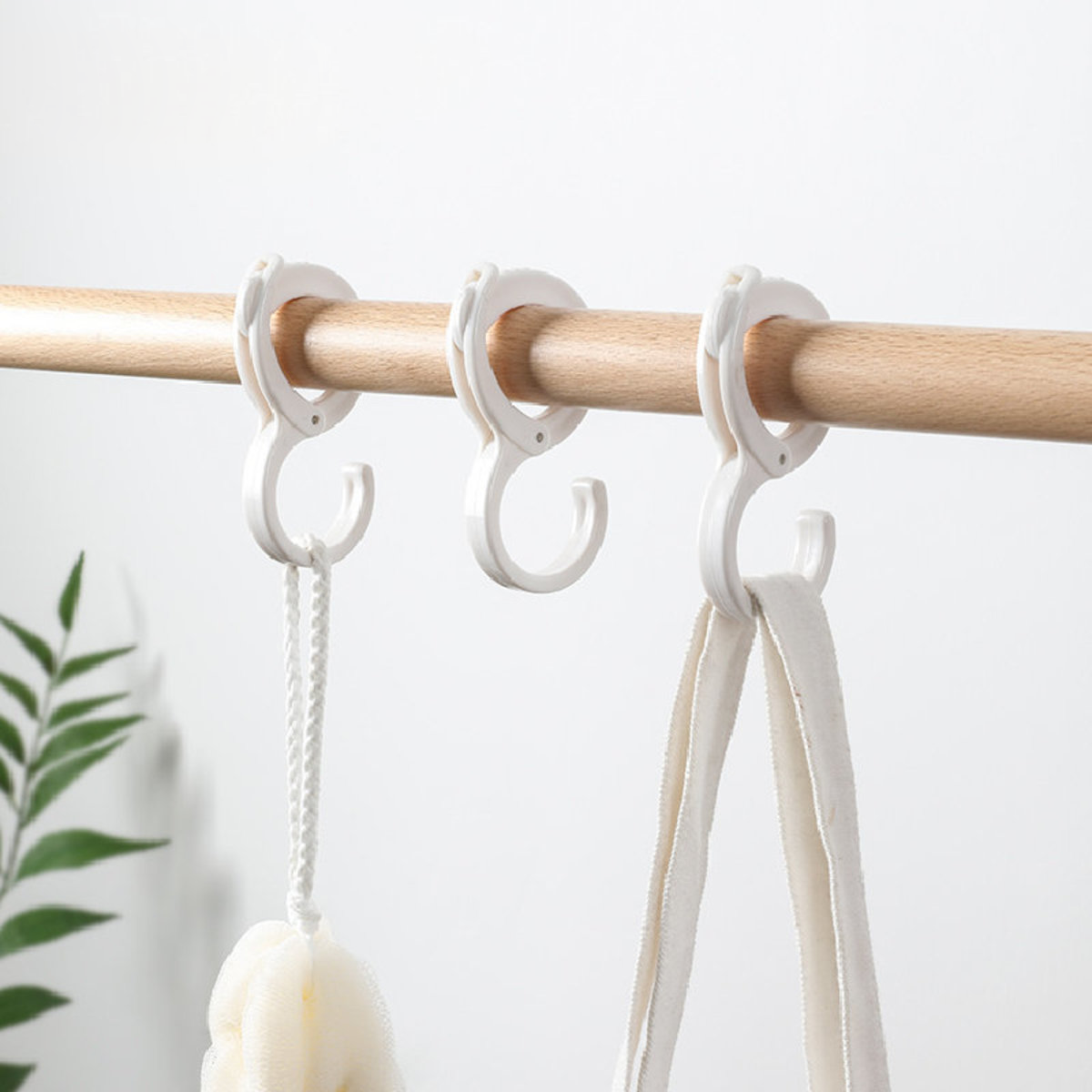 SJIAYP 多用便利挂钩2入 塑料强力挂钩 多用途夹钩 Multi-purpose Hooks 2-pc