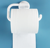 Non-marking sticky toilet paper holder