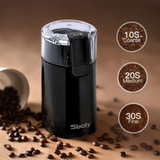 Sboly 电动咖啡研磨机咖啡豆研磨机带 2 盎司容量香料研磨机带不锈钢刀片清洁刷
