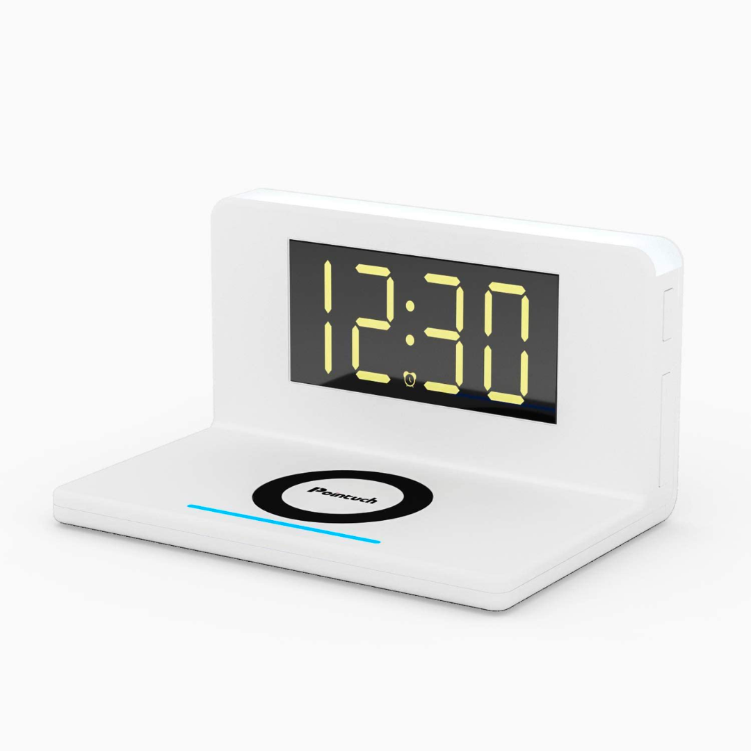 带无线充/夜灯 电子闹钟【两色混发】Pointuch Digital Alarm Clock w/Wireless Charger – The ...