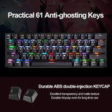MotoSpeed CK61带背光机械游戏键盘