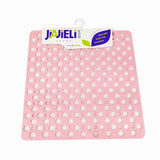 Jiajieli round hole bathroom square non-slip mat shower non-slip with suction cup 